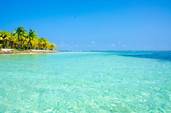 Güney Su Caye Belize - küçük Karayip Cennet Adası tropik beach tatil ve dinlenme için ile