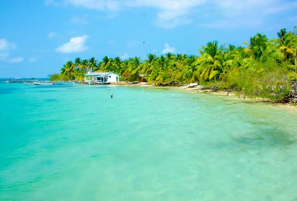 Güney Su Caye Belize - küçük Karayip Cennet Adası tropik beach tatil ve dinlenme için ile