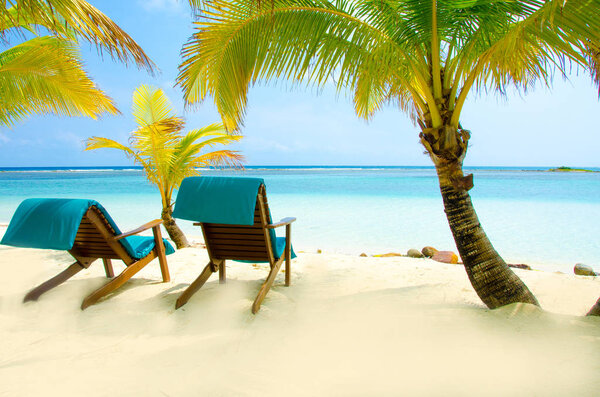 South Water Caye in Belize - small caribbean paradise island with tropical beach for vacation and relaxing