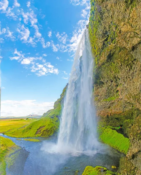Seljalandsfoss Bela Cachoeira Islândia — Fotografia de Stock