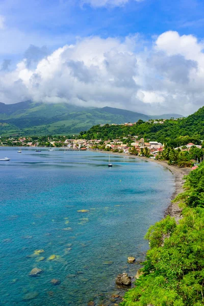 Raju Wybrzeża Saint Pierre Pelee Aktywnego Wulkanu Martynika Morze Karaibskie — Zdjęcie stockowe