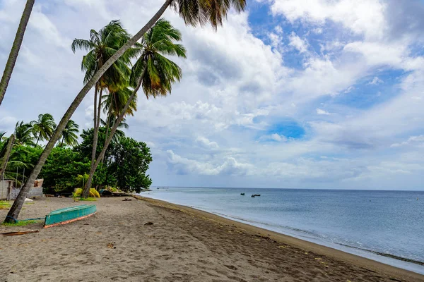 Paradise Beach Carbet Isla Tropical Martinica Mar Caribe —  Fotos de Stock