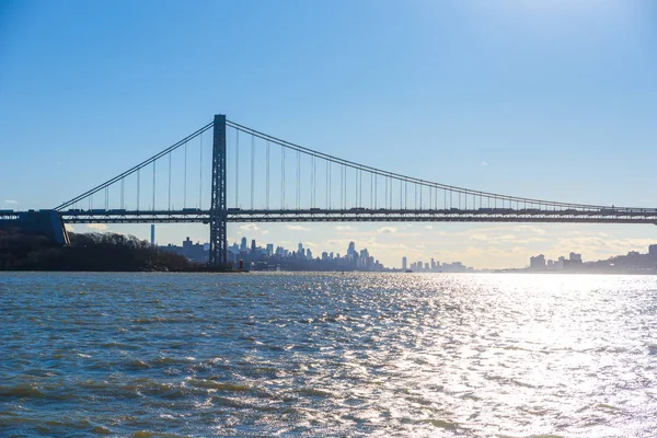 Hudson Nehri New York City Amerika Birleşik Devletleri Aşağı Manhattan — Stok fotoğraf
