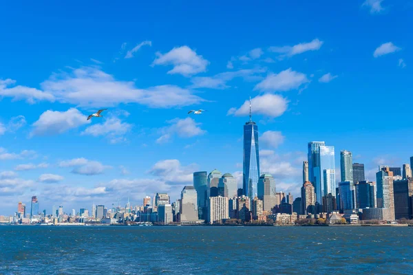 Hudson Nehri New York City Amerika Birleşik Devletleri Aşağı Manhattan — Stok fotoğraf