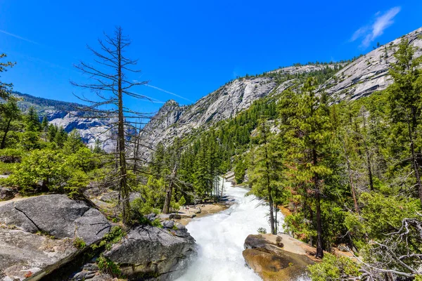 Merced River Landscape Yosemite National Park Whitewater Rapids Californie États — Photo