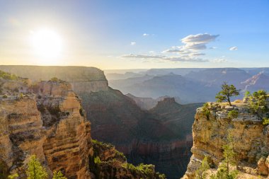 Muhteşem manzara sahne batımında üzerinden Güney Rim, Grand Kanyon Milli Parkı, Arizona, Amerika Birleşik Devletleri