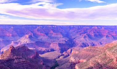 Muhteşem manzara sahne batımında üzerinden Güney Rim, Grand Kanyon Milli Parkı, Arizona, Amerika Birleşik Devletleri