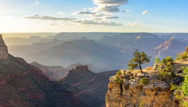 Muhteşem manzara sahne batımında üzerinden Güney Rim, Grand Kanyon Milli Parkı, Arizona, Amerika Birleşik Devletleri
