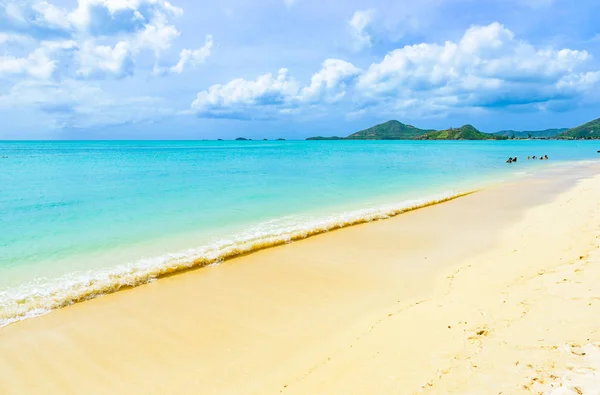 Valley Kerk Beach Paradise Bay Tropische Eiland Antigua Caribische Zee — Stockfoto