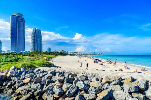 South Pointe Park Och Piren South Beach Miami Beach Paradis — Stockfoto