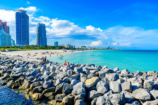 South Pointe Park Och Piren South Beach Miami Beach Paradis — Stockfoto