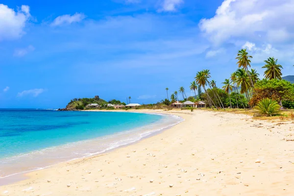 Paradijs Strand Van Morris Bay Tropische Caribische Eiland Antigua — Stockfoto