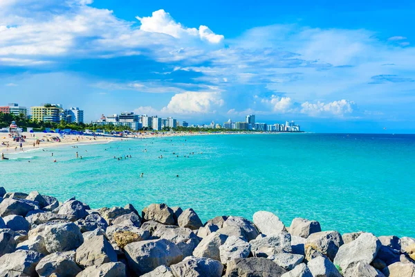 South Point Park Und Pier Südstrand Von Miami Beach Paradies — Stockfoto