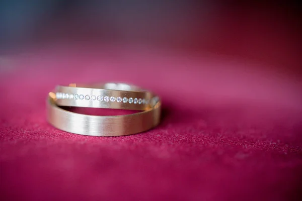 Anéis Casamento Decoração Casamento — Fotografia de Stock