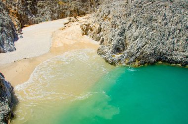 Seitan Limania - Crete adada beyaz plaj - rahatlatıcı ve rekreasyon Yunanistan güzel sahil