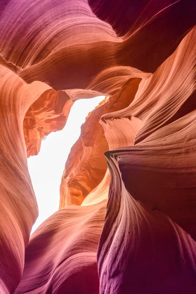 Antelope Canyon Localizado Tierras Navajo Cerca Page Arizona Usa Hermosa — Foto de Stock