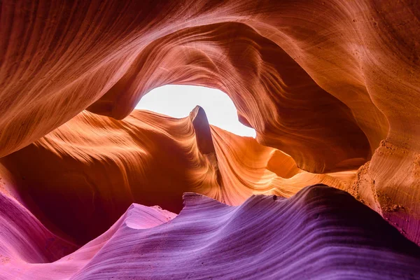 Antelope Canyon Localizado Tierras Navajo Cerca Page Arizona Usa Hermosa — Foto de Stock