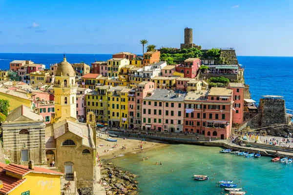 Vernazza Villaggio Del Parco Nazionale Delle Cinque Terre Costa Italia — Foto Stock