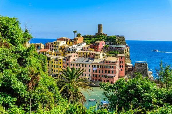 Vernazza Villaggio Del Parco Nazionale Delle Cinque Terre Costa Italia — Foto Stock