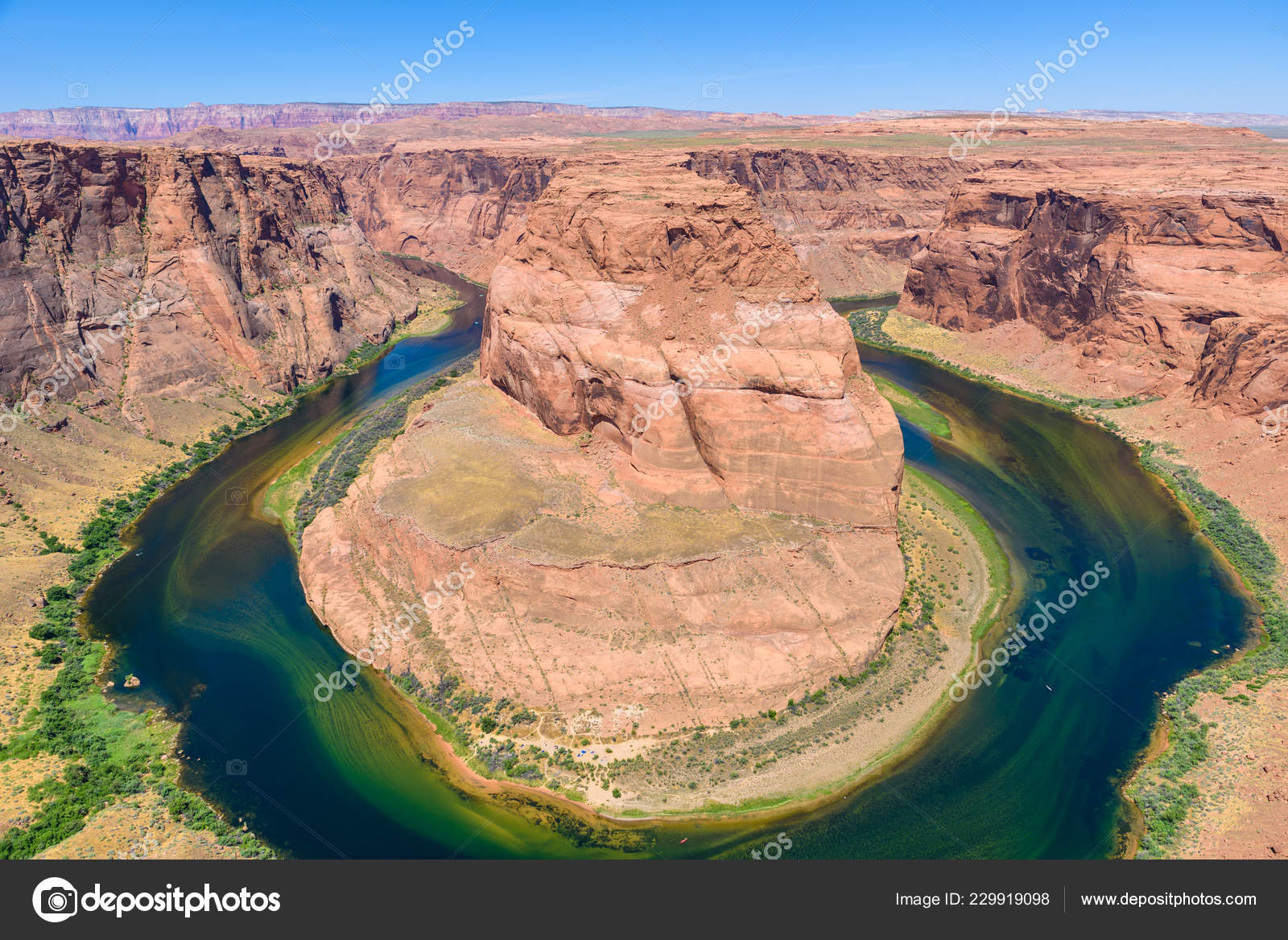 Viewpoint Horseshoe Bend Grand Canyon Colorado River Located Page
