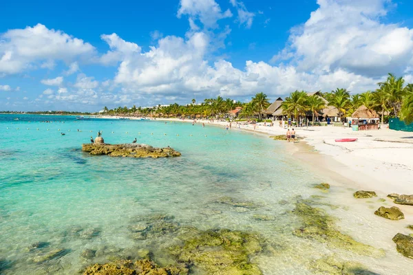 Riviera Maya Paradise Beach Akumal Cancun Quintana Roo Mexiko Karibiska — Stockfoto