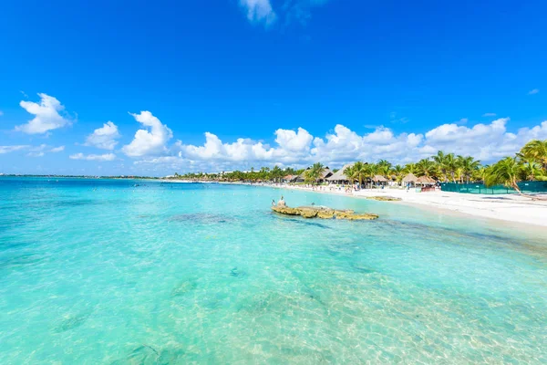 Riviera Maya Paradise Beach Akumal Cancúnban Quintana Roo Mexikó Karib — Stock Fotó