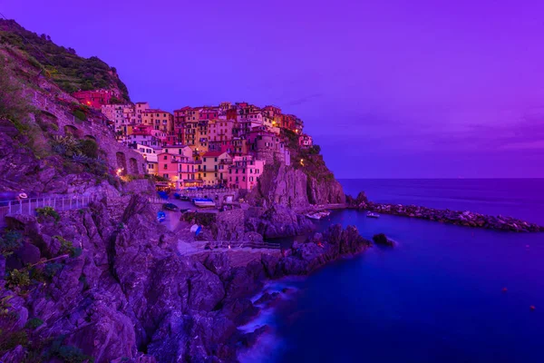 Manarola Das Dorf Cinque Terre Nationalpark Der Küste Italiens — Stockfoto