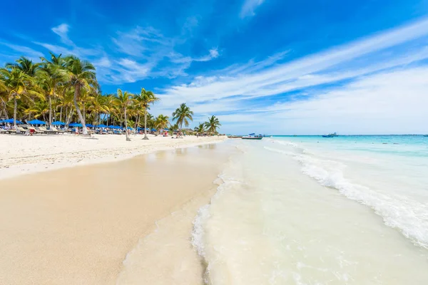 Пляж Paradise Beach Известный Playa Feliso Солнечный Летний День Красивое — стоковое фото