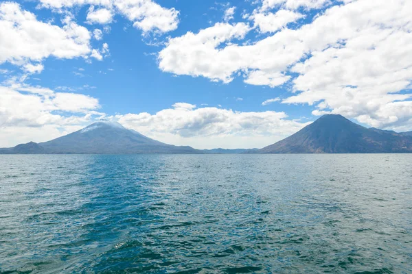 Côte Santa Cruz Laguna Lac Atitlan Dans Paysage Vulcanique Guatemala — Photo