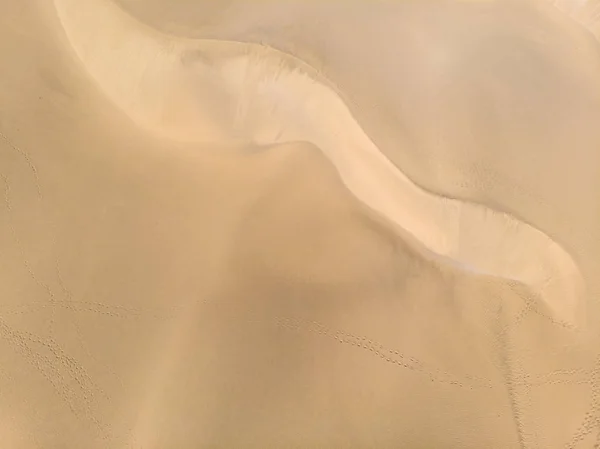 Luftaufnahme Von Sanddünen Gran Canaria Mit Schöner Küste Und Strand — Stockfoto