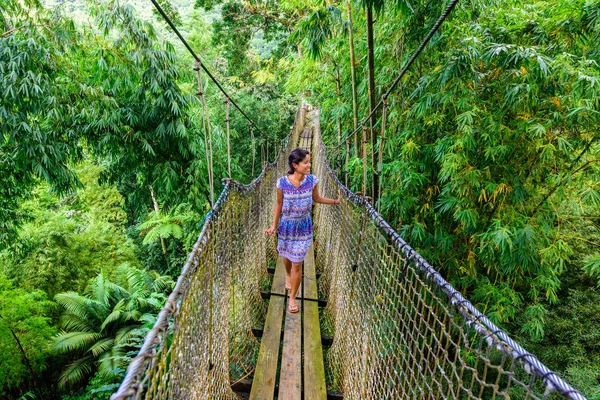 Balata Garden, Martinique - Paradise botanic garden on tropical caribbean island with suspension bridges - France