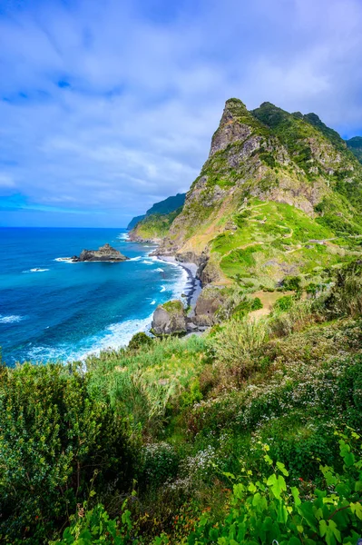 Beautiful Landscape Scenery Madeira Island View Miradouro Sao Cristovao Northern — Stock Photo, Image