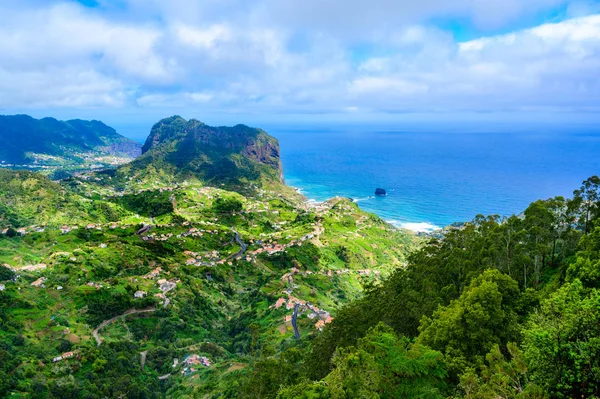 Landscape Scenery Portela Viewpoint Porto Cruz Beautiful Coast Mountains North — Stock Photo, Image