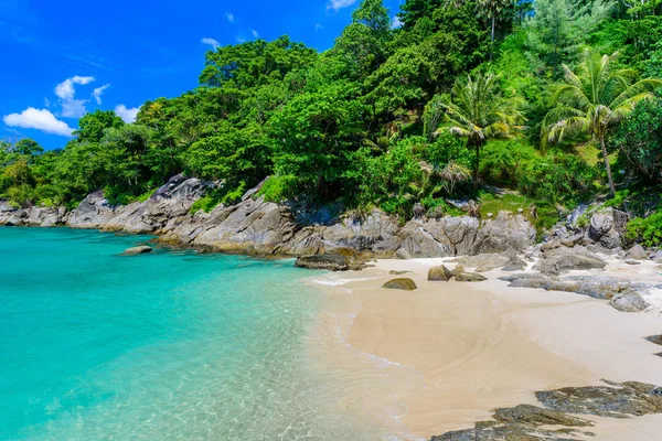 Freedom Beach Phuket Thailand Tropical Island Med Vit Paradis Sandstrand — Stockfoto