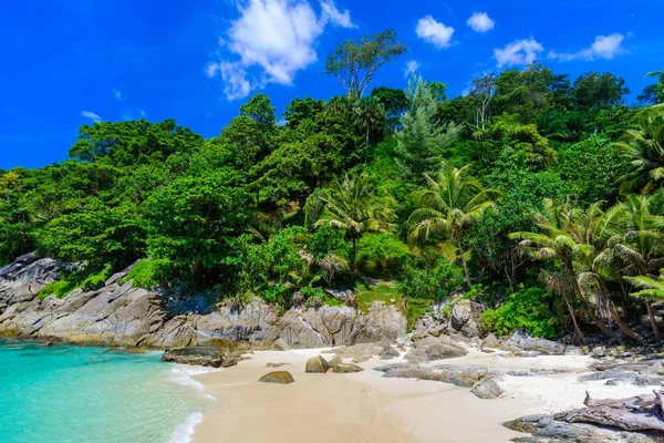 Freedom Beach Phuket Tajlandia Tropikalna Wyspa Białym Raju Piasku Plaży — Zdjęcie stockowe