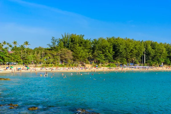 Paradise Nai Harn Praia Bela Costa Localizado Província Phuket Destino — Fotografia de Stock