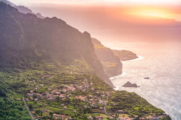 Splendido Scenario Paesaggistico Dell Isola Madeira Veduta Del Piccolo Villaggio — Foto Stock