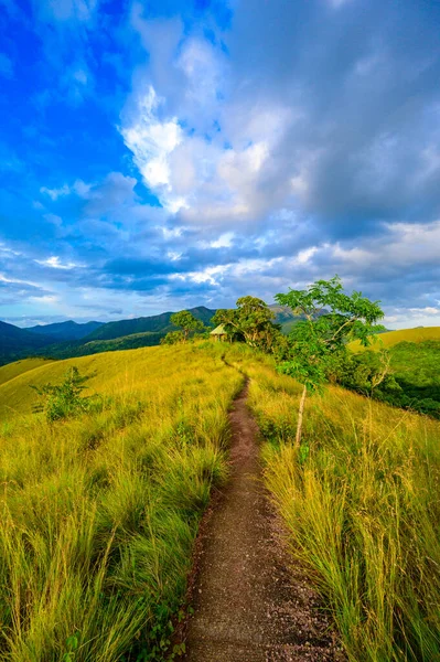 Campo Coron Vista Incrível Monte Tapyas Ilha Busuanga Pôr Sol — Fotografia de Stock