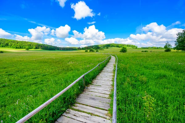 Schopflocher Moor Torfgrube Lenningen Suábia Alb Bela Paisagem Paisagem Alemanha — Fotografia de Stock