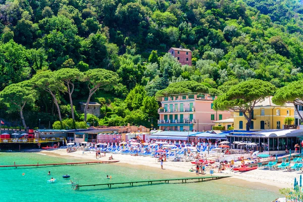 Bay Paraggi Santa Margherita Ligure Paradise White Beach Close Portofino — Stock Photo, Image