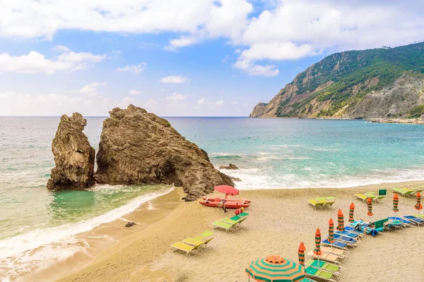 Playa Fegina Monterosso Pueblo Del Parque Nacional Cinque Terre Costa — Foto de Stock