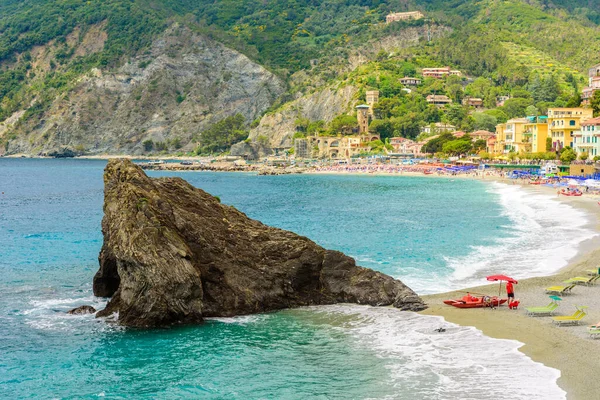 Fegina Beach Monterosso Village Cinque Terre National Park Узбережжі Італії — стокове фото