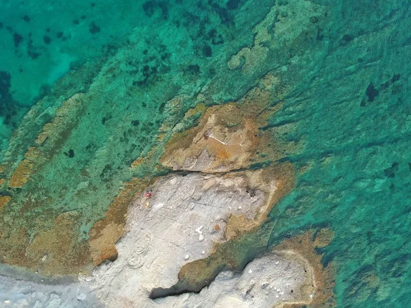 Volando Sobre Mar Una Playa — Foto de Stock