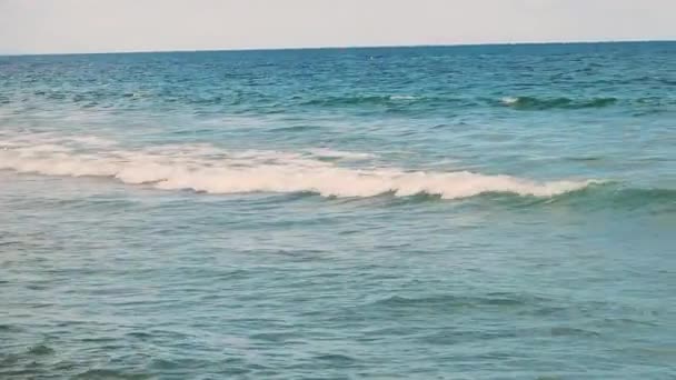 Havsvågor Stranden — Stockvideo