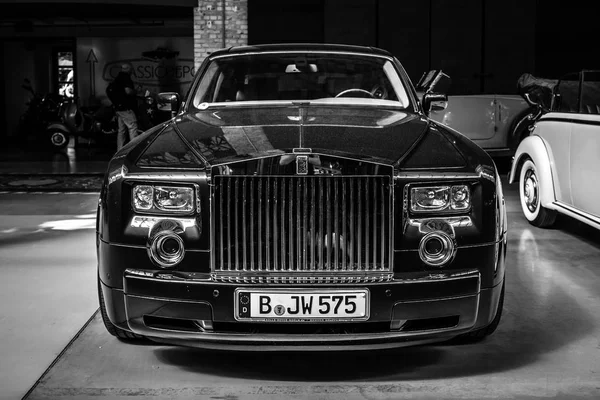 Berlin Mai 2018 Vollwertiges Luxusauto Rollt Royce Phantom Vii Schwarz — Stockfoto