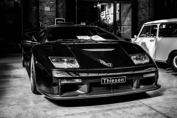 Berlin Mayıs 2018 Spor Otomobil Lamborghini Diablo 2001 Siyah Beyaz — Stok fotoğraf