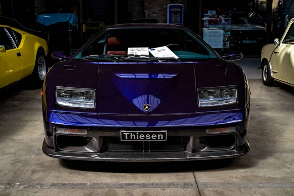 Berlín Mayo 2018 Coche Deportivo Lamborghini Diablo 2001 Exposición Oldtimertage —  Fotos de Stock