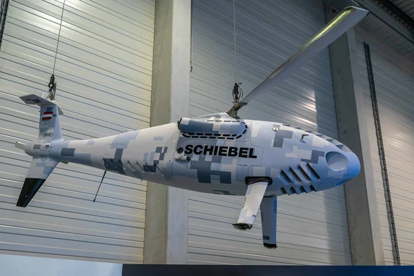 Berlín Abril 2018 Vehículo Aéreo Tripulado Uav Schiebel Camcopter 100 —  Fotos de Stock