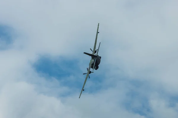 Berlijn April 2018 Demonstratie Vlucht Van Militair Transportvliegtuig Transall 160D — Stockfoto