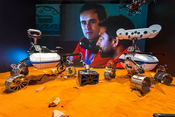 Berlín Dubna 2018 Moon Rover Robex Německé Středisko Pro Letectví — Stock fotografie